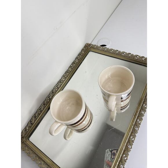 Vintage Bilton Stacking Mugs - Set of 2 - Made in England - 1970s Retro Bohemian - Picture 10 of 10